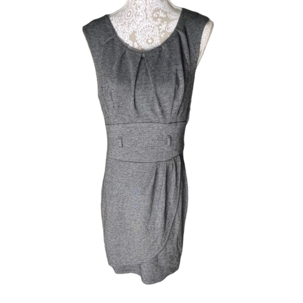 Intermission Dress Womens 10 Lined Black Sheath Sleeveless Business Casual
